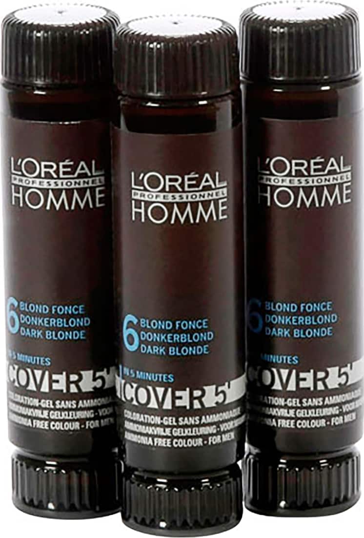 L'Oréal Professionnel Homme Cover 5 Louro Escuro 6 - Coloração 3x50ml