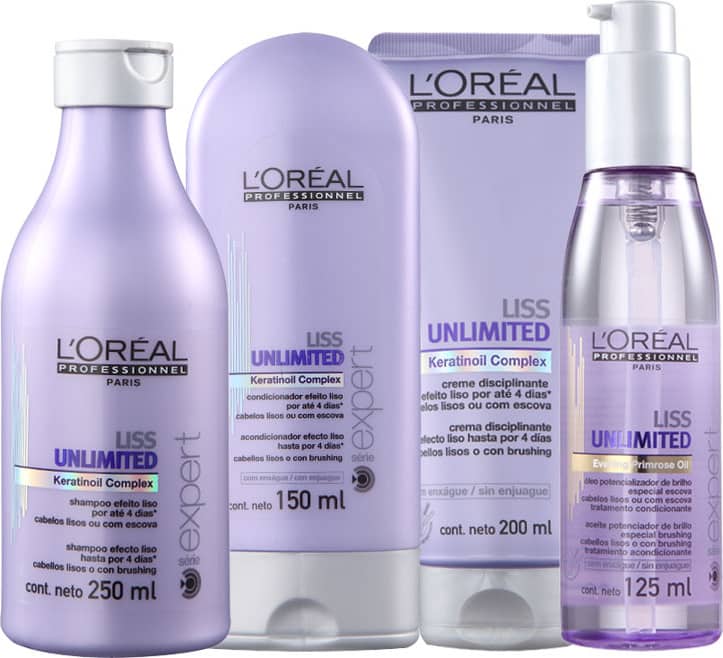 Kit L'Oréal Professionnel Expert Liss Unlimited Discipline Shine (4 Produtos)