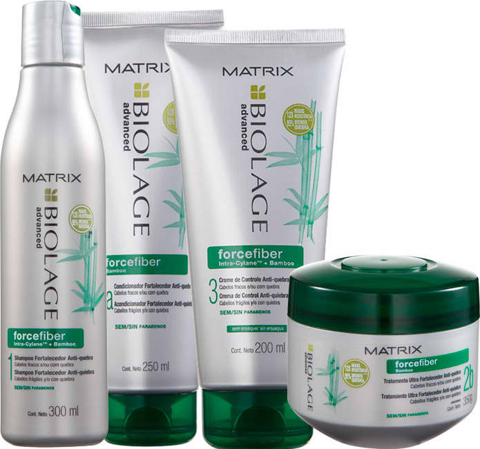 Matrix Biolage Forcefiber Fortalecedor Anti-Quebra Quad Kit (4 Produtos)