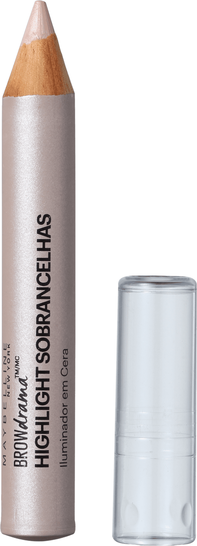Maybelline Brow Drama Iluminador de Sobrancelhas Nude Perolado - Lápis para Sobrancelha 1,5g