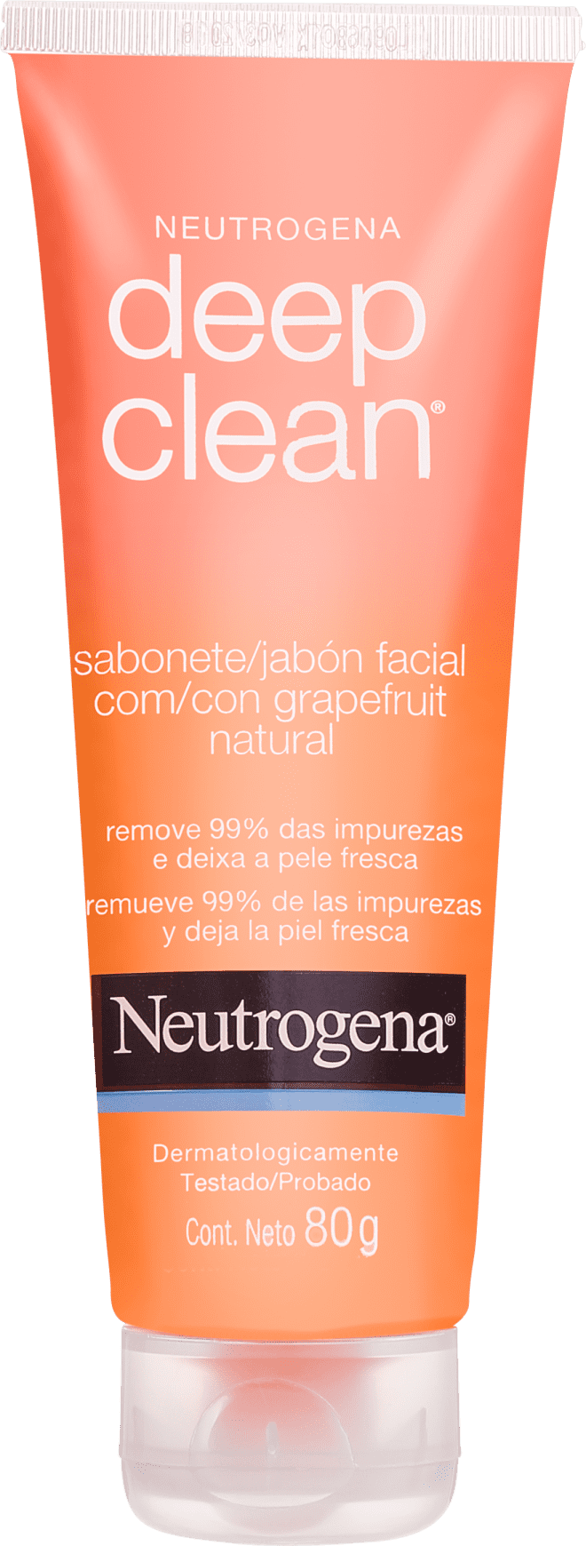 Neutrogena Deep Clean Grapefruit - Gel de Limpeza Facial 80g