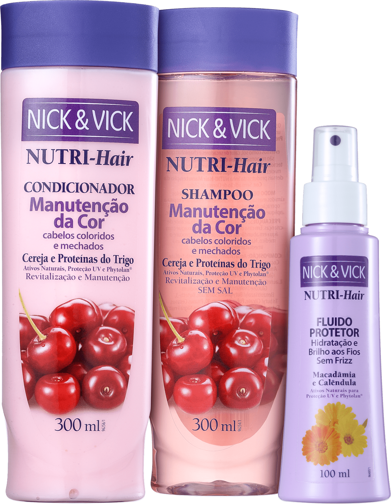 Kit Nick & Vick NUTRI-Hair Cor e Proteção (3 Produtos)