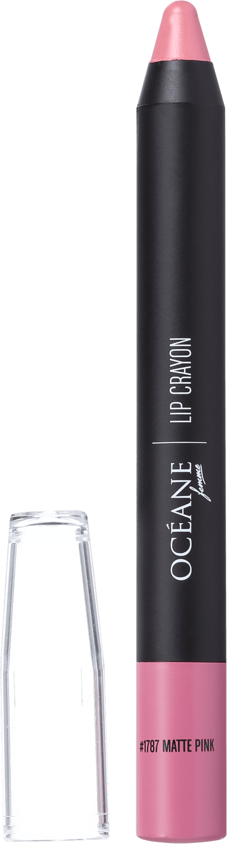 Océane Lip Crayon Colour My Lips Matte Pink - Batom Matte 3g