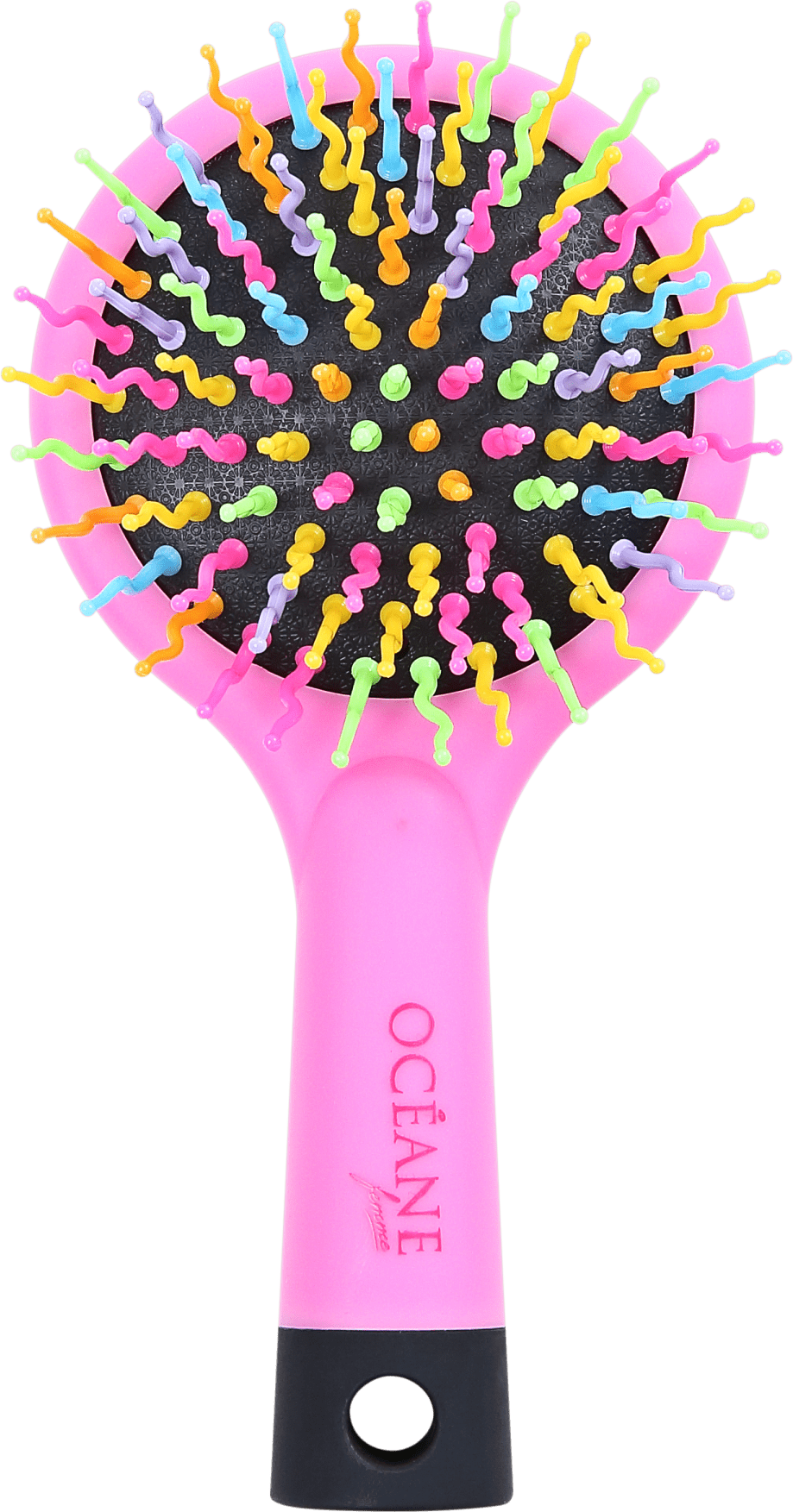 Océane Rainbow Brush Rosa - Mini Escova de Cabelo