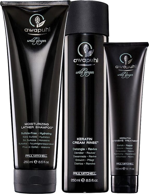 Kit Paul Mitchell Awapuhi Wild Ginger Keratin (3 Produtos)