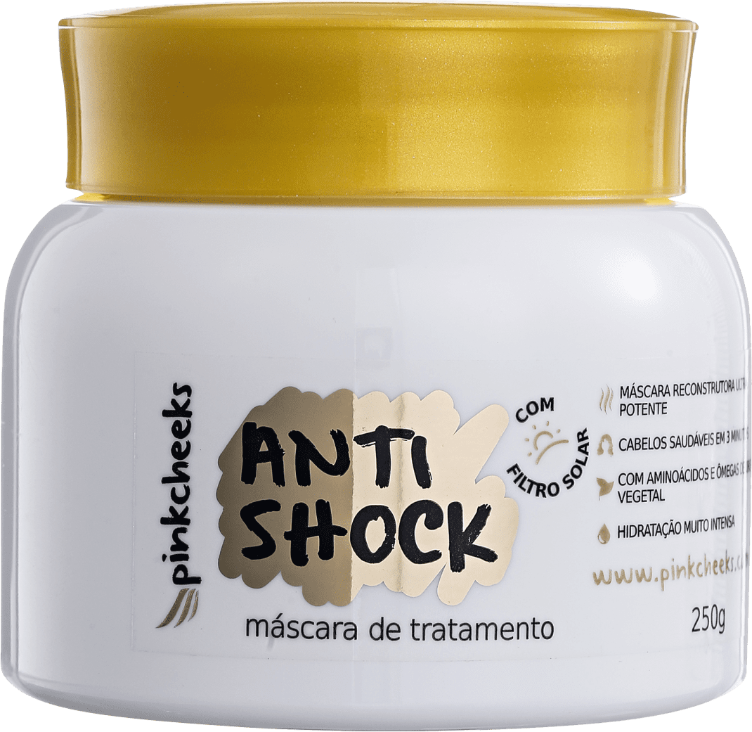 Pink Cheeks Anti Shock - Máscara Capilar 250g