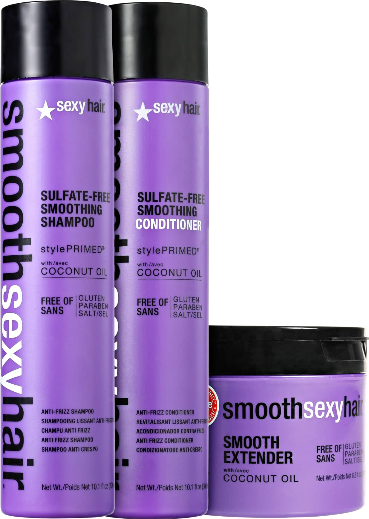 Kit Sexy Hair Smooth Tratamento Liso Perfeito (3 Produtos)