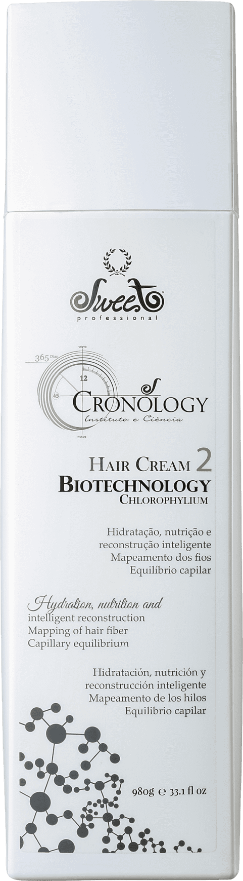 Sweet Hair Cronos Biotechnology Clorophilum - Máscara Capilar 980g
