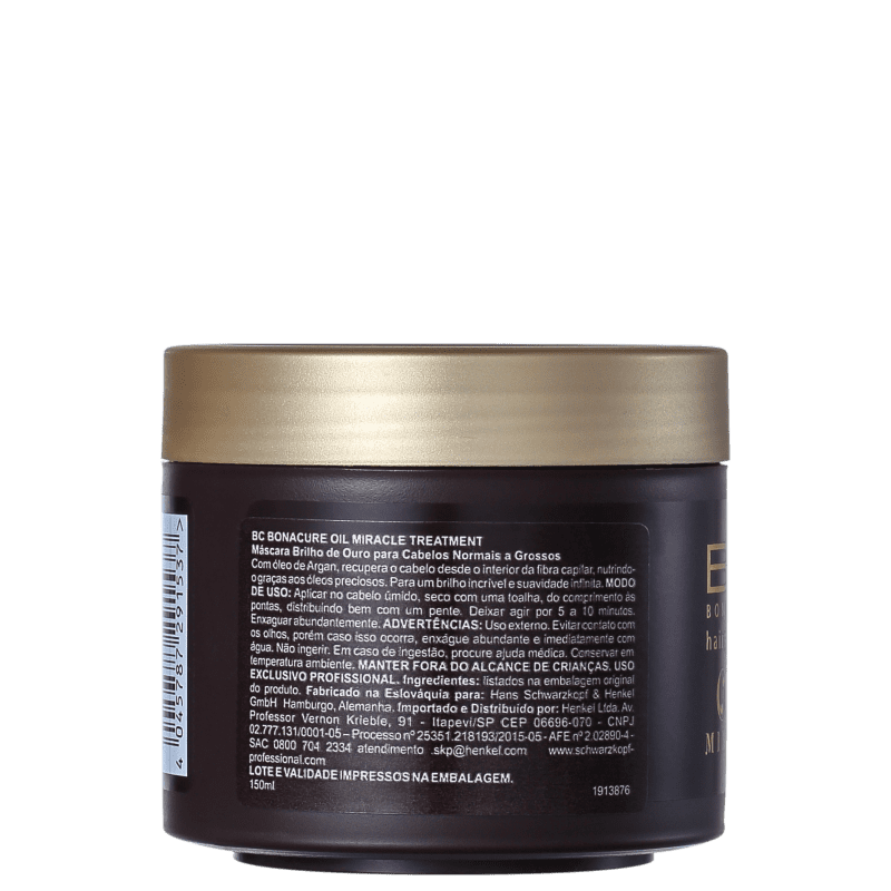 Schwarzkopf Professional BC Bonacure Oil Miracle Gold Shimmer - Máscara Capilar 150ml