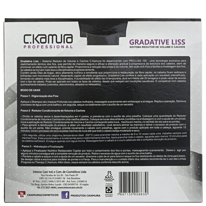 Kit C.Kamura Gradative Liss (3 Produtos)