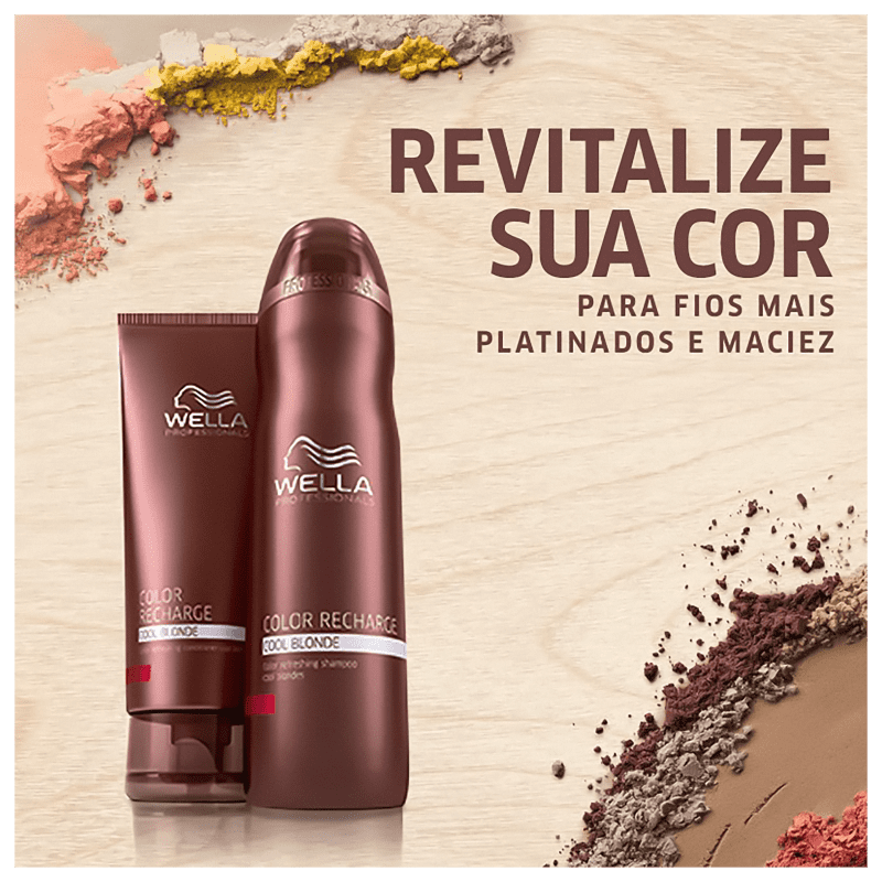 Wella Professionals Color Recharge Cool Blonde - Shampoo Desamarelador 250ml