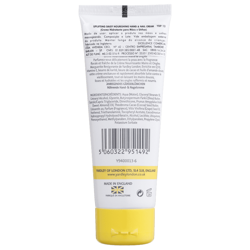 Yardley Uplifting Daisy Nourishing Hand & Nail Cream - Creme para Mãos 75ml