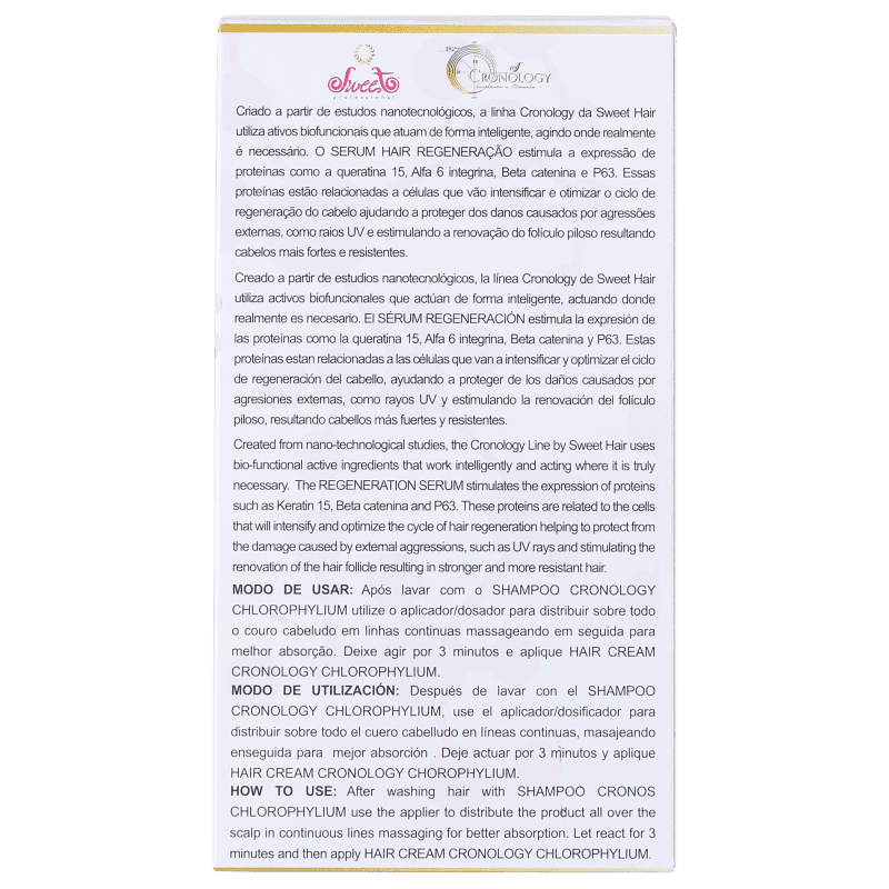 Sweet Hair Cronos Regeneração - Sérum 30ml
