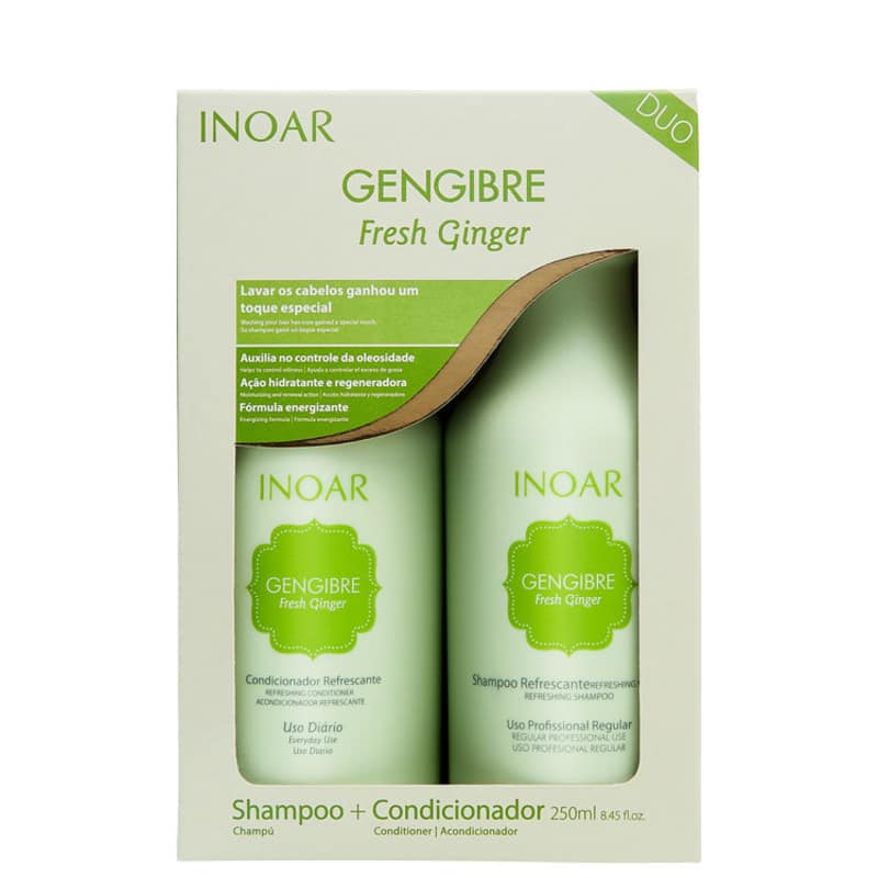 Kit Duo Gengibre Fresh Ginger (shampoo e condicionador) - 250ml