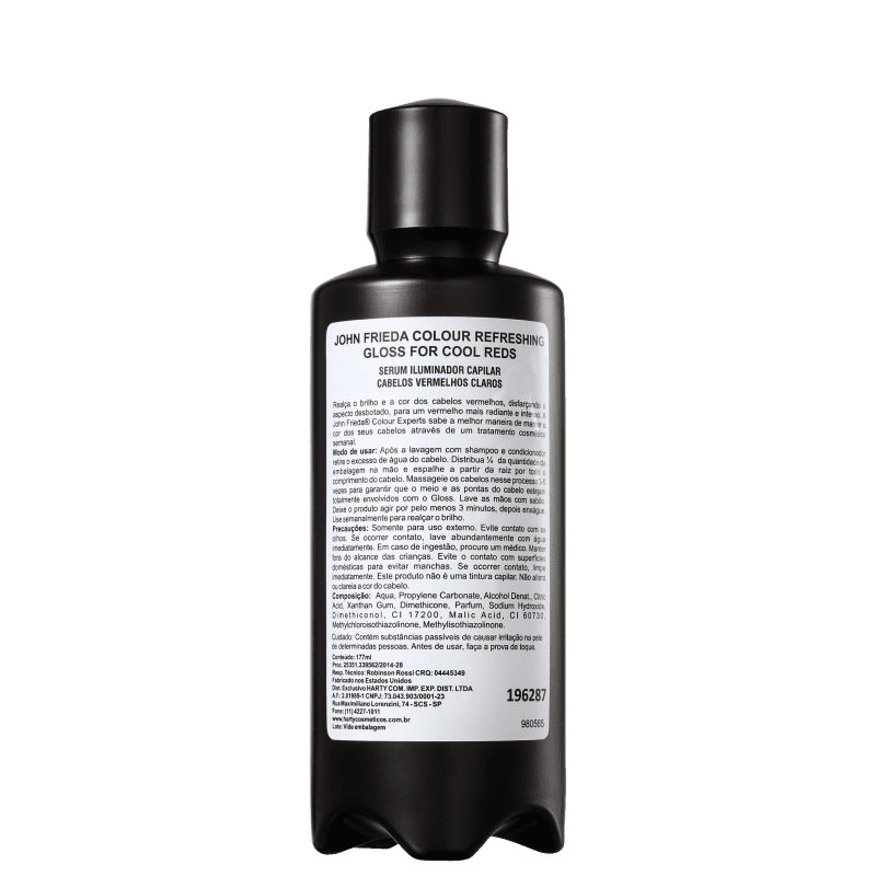 John Frieda Colour Refreshing Gloss For Cool Reds - Sérum Tonalizante 177ml