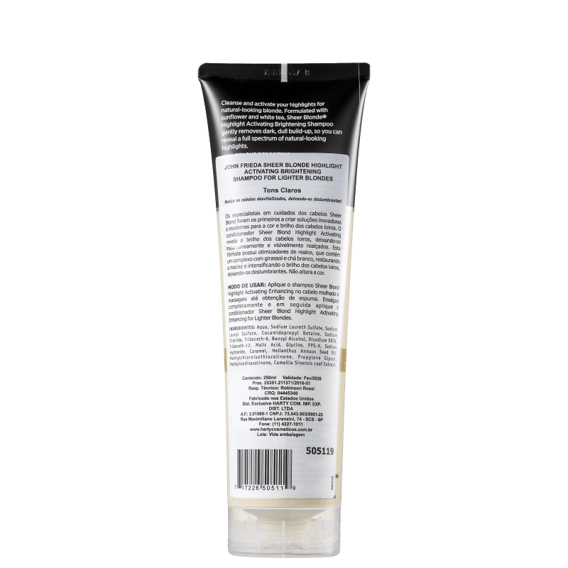 John Frieda Sheer Blonde Highlight Activating Lighter Shades - Shampoo 250ml