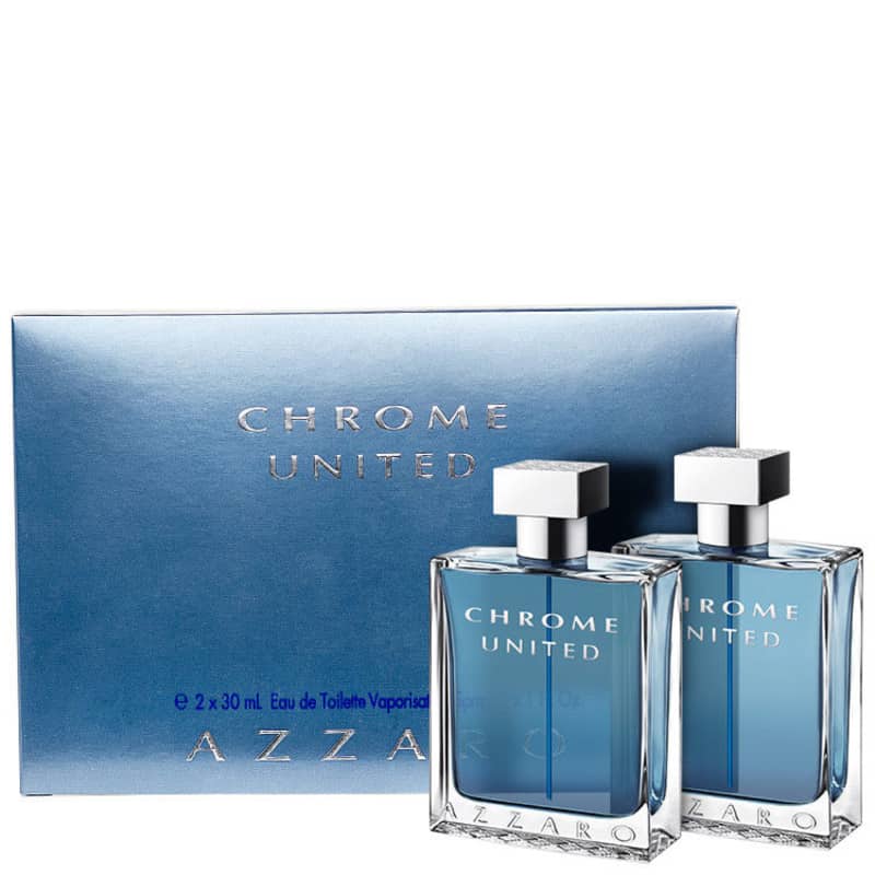 Conjunto Chrome United Azzaro Masculino - Eau de Toilette 2x30ml