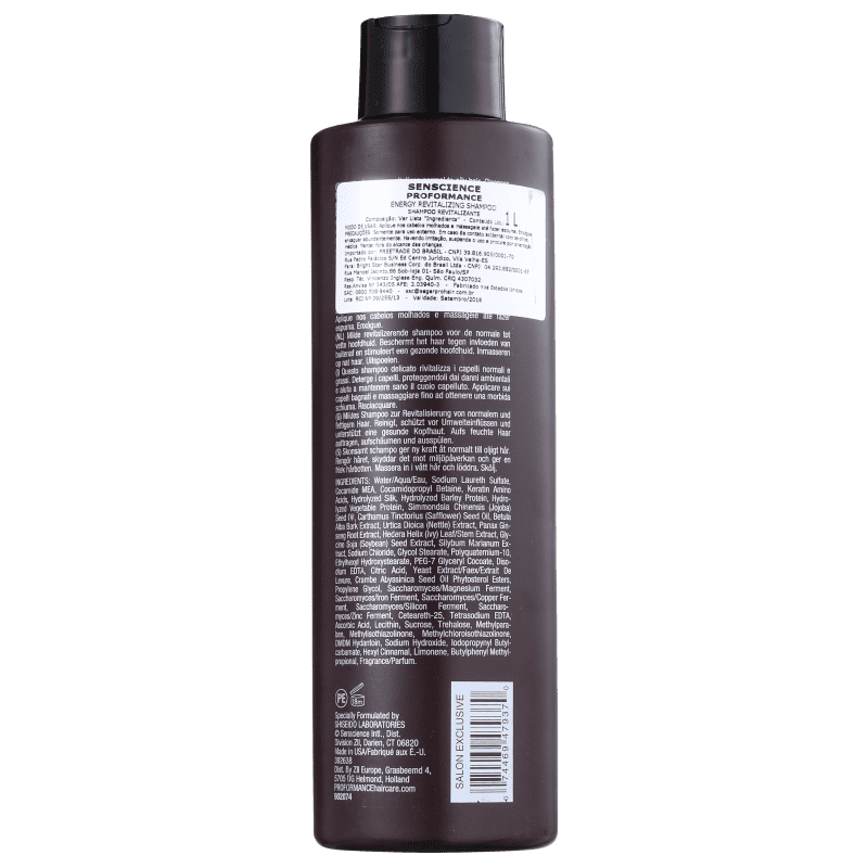 Senscience Energy Revitalizing - Shampoo 1000ml