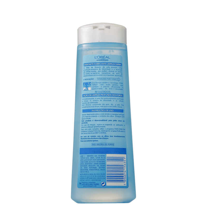 L'Oréal Paris Pure Zone Purificante - Sabonete Líquido Facial 200ml