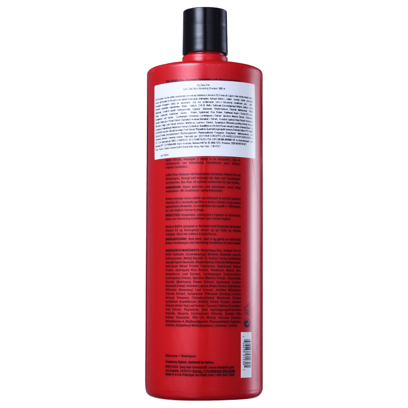 Sexy Hair Big Extra Volumizing - Shampoo sem Sulfato 1000ml