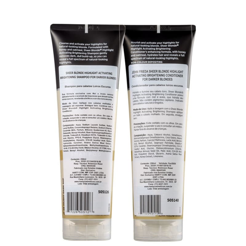 Kit John Frieda Sheer Blonde Highlight Activating Darker Shades Duo (2 Produtos)