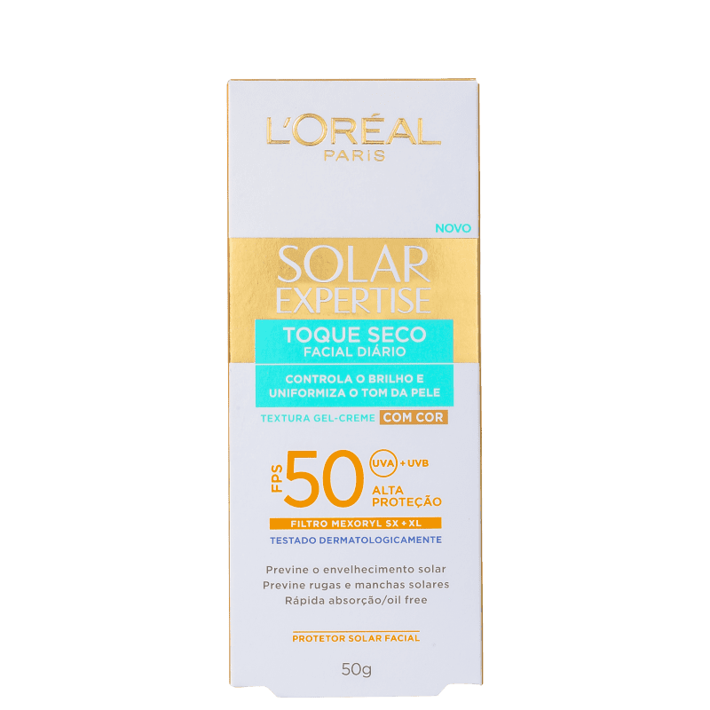 L'Oréal Paris Solar Expertise Toque Seco FPS 50 - Protetor Solar com Cor 50g