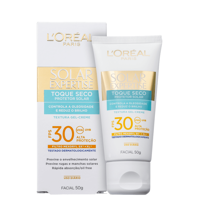 L'Oréal Paris Solar Expertise Toque Seco FPS 30 - Protetor Solar Facial 50g