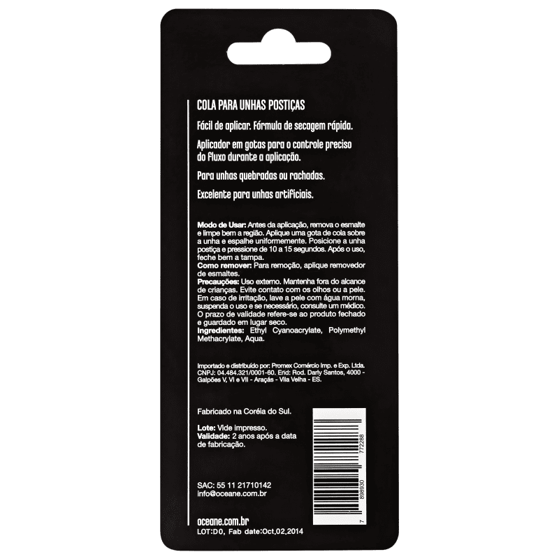 Océane Glue My Nails - Cola de Unhas Postiças 3g