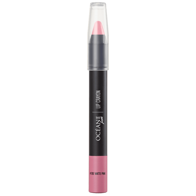 Océane Lip Crayon Colour My Lips Matte Pink - Batom Matte 3g