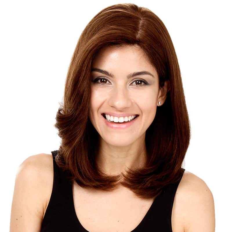 Crown Wigs Carol Castanho Médio - Peruca 35cm