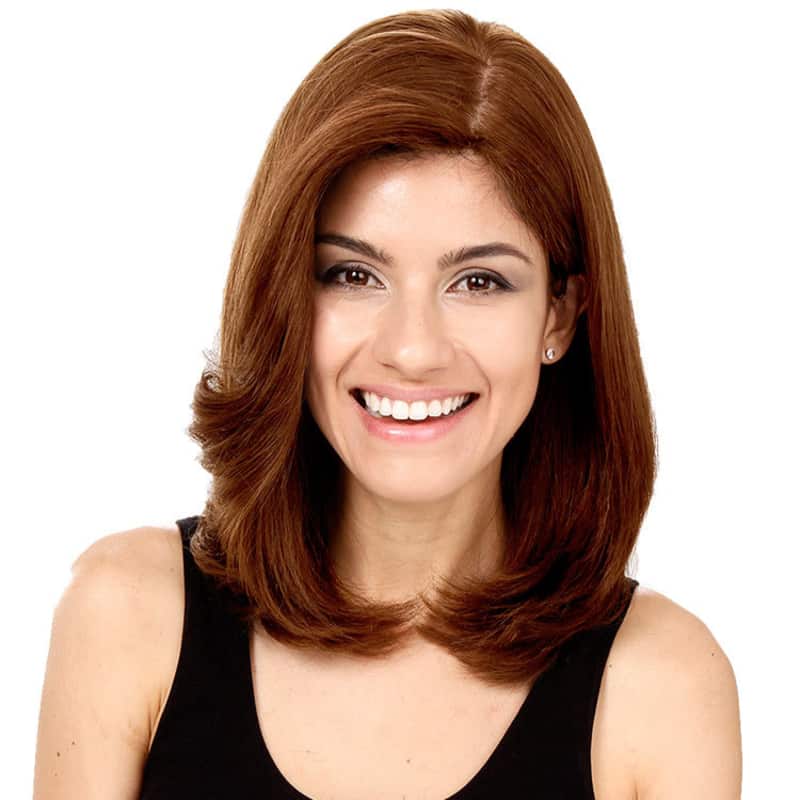 Crown Wigs Carol Castanho Claro - Peruca 35cm