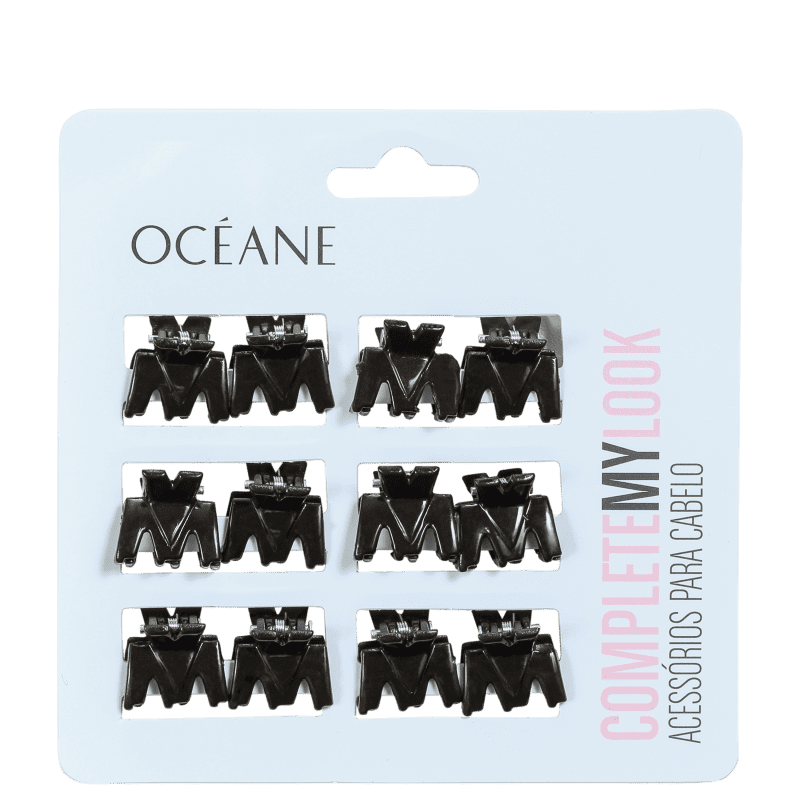 Océane Complete My Look 153 Black - Prendedor de Cabelo (12 Unidades)