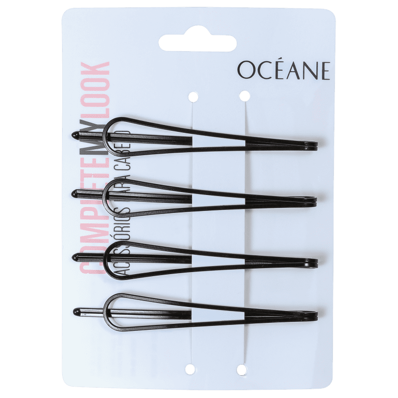 Océane Complete My Look 004 Black - Grampo de Cabelo (4 Unidades)