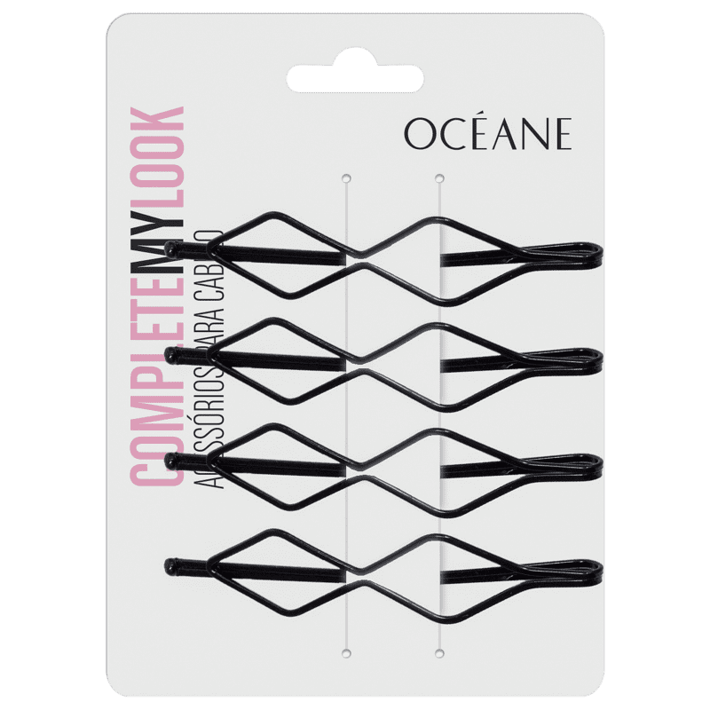 Océane Complete My Look 14 Black - Grampo de Cabelo (4 Unidades)