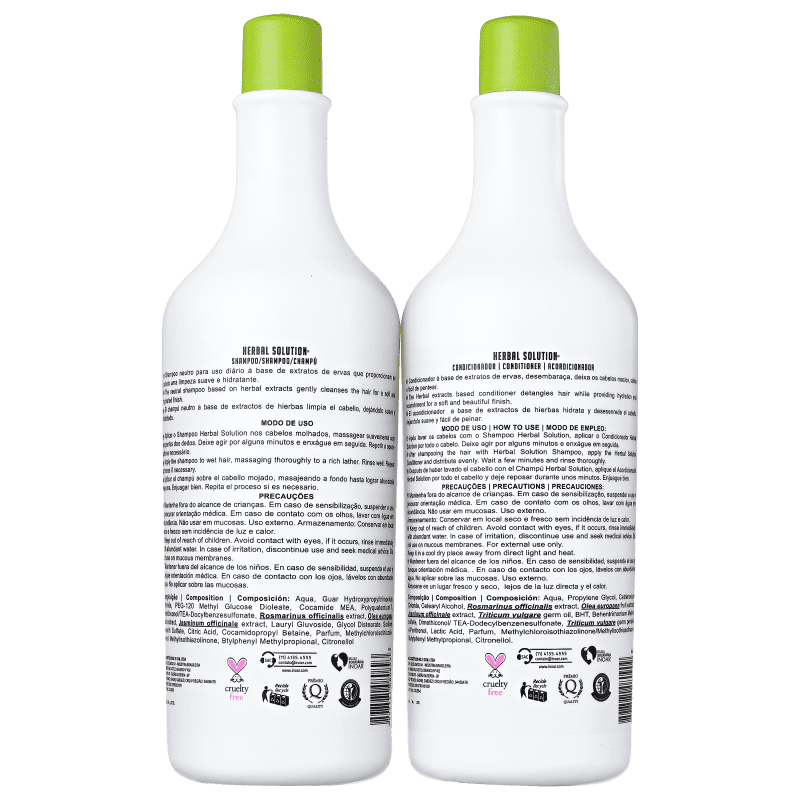 Kit Herbal Solution (shampoo e condicionador) - 1L