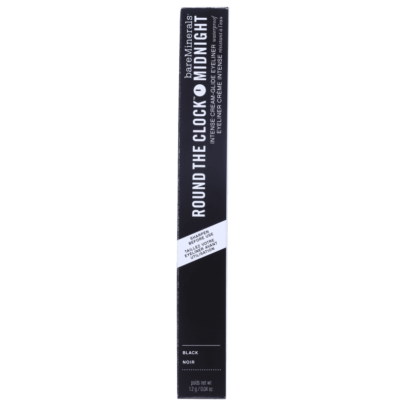 bareMinerals Round The Clock Midnight - Lápis de Olho 1,2g