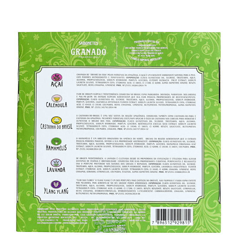 Kit Granado Terrapeutics Mix - Sabonetes em Barra 6x90g