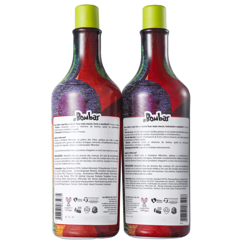 Kit #Bombar (shampoo e condicionador) - 1L