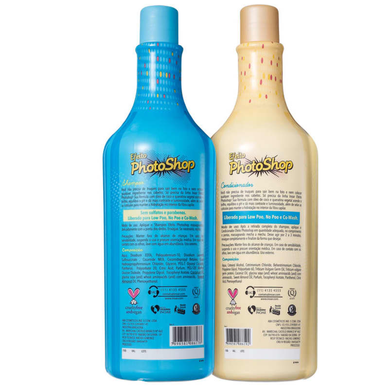 Kit Efeito Photoshop (shampoo e condicionador) - 1L