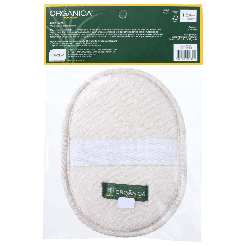 Orgânica Sisal Oval - Esponja de Banho