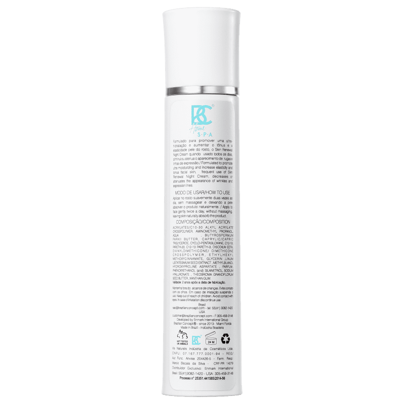 Brazilian Concept Skin Renewal Night - Creme Anti-Idade Noturno 50g