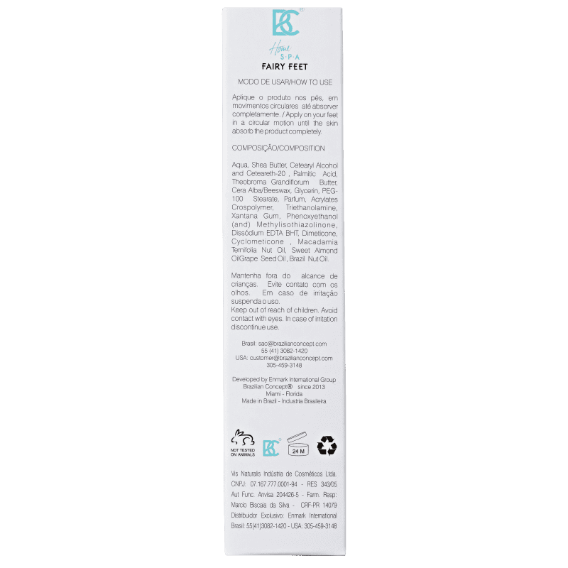 Brazilian Concept Fairy Feet - Hidratante para os Pés 50g