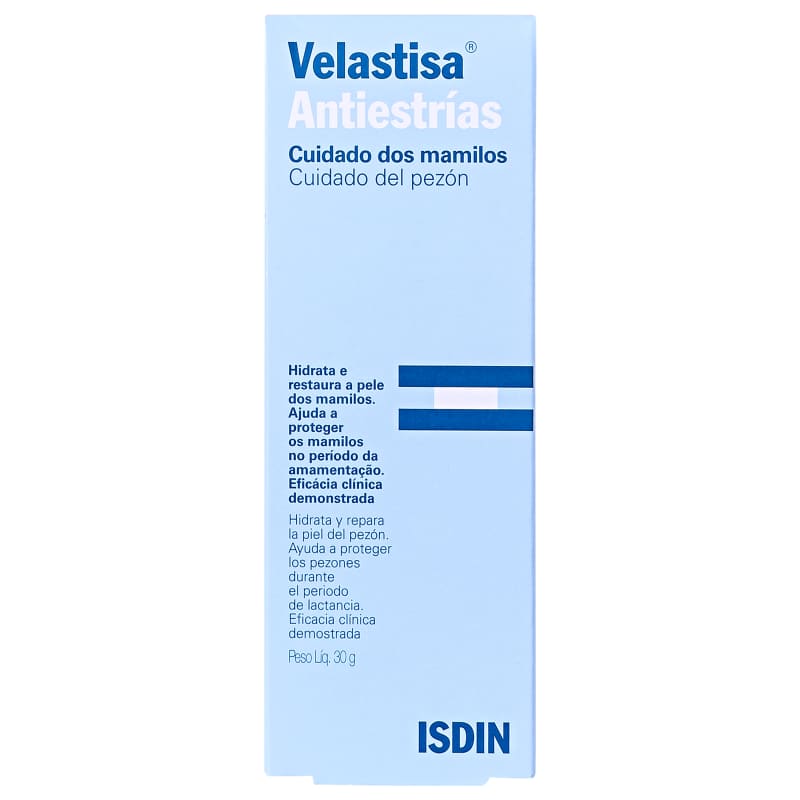 ISDIN Velastisa Antiestrías Cuidado dos Mamilos - Creme para Seios 30g