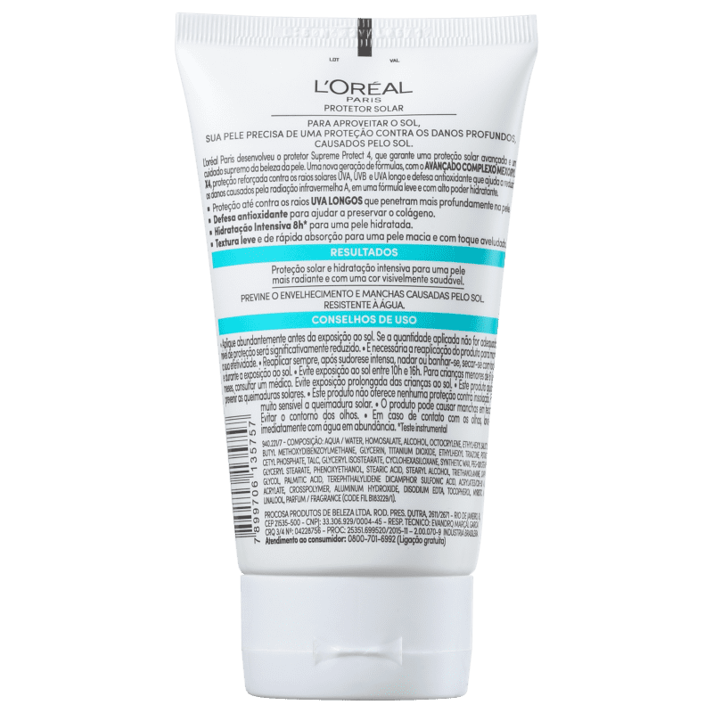 L'Oréal Paris Solar Expertise Supreme Protect 4 FPS 30 - Protetor Solar Facial 120ml
