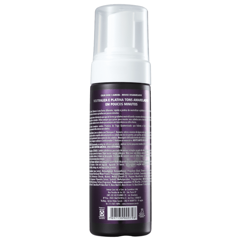 C.Kamura Color Shine Platinum Silver - Mousse Desamareladora 150ml