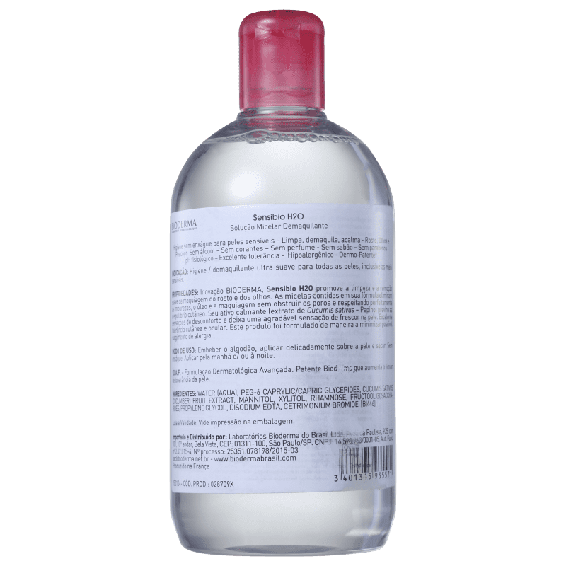Bioderma Sensibio H2O - Água Demaquilante 500ml