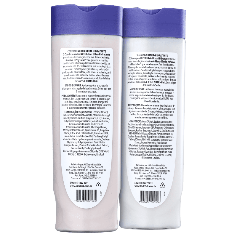 Kit Nick & Vick NUTRI-Hair Ultra-Hidratante (2 Produtos)