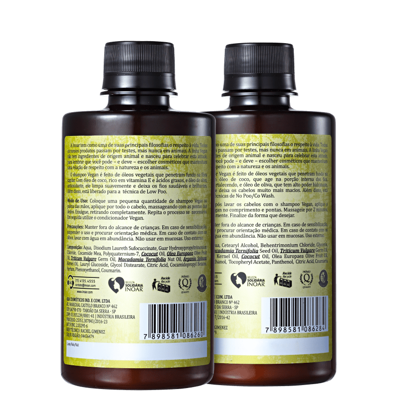 Kit Inoar Vegan Cuidado Diário (2 Produtos)