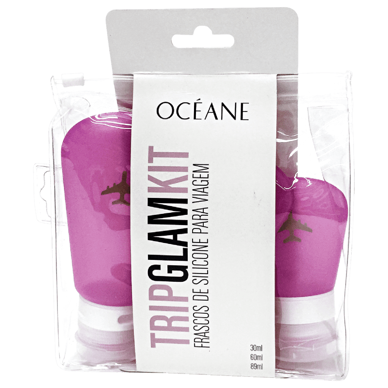 Kit Trip Glam Frascos de Silicone para Viagem