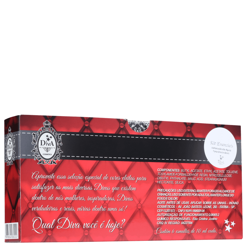 Kit Diva Cosmetics Essenciais (6 Produtos)